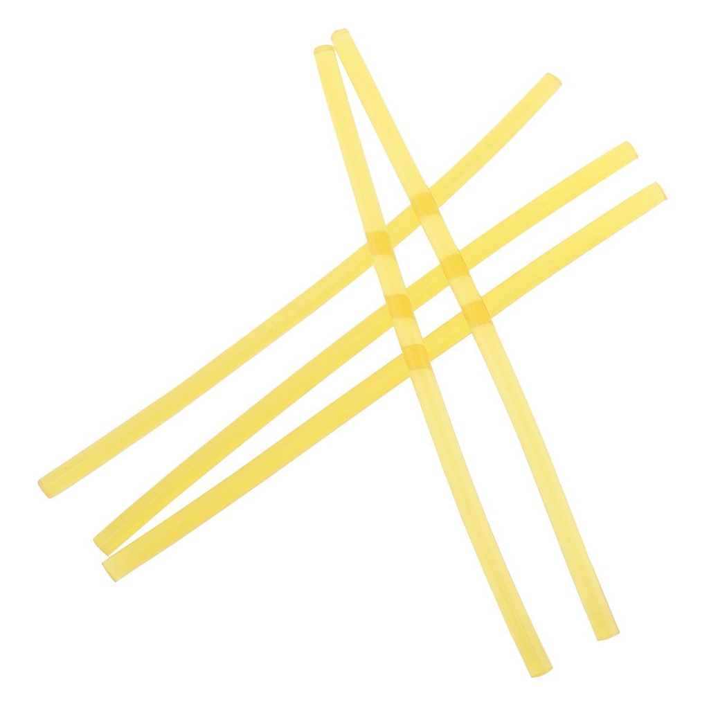 Bộ 10 Cây Keo Nến Màu Vàng Trong Suốt 7x200mm