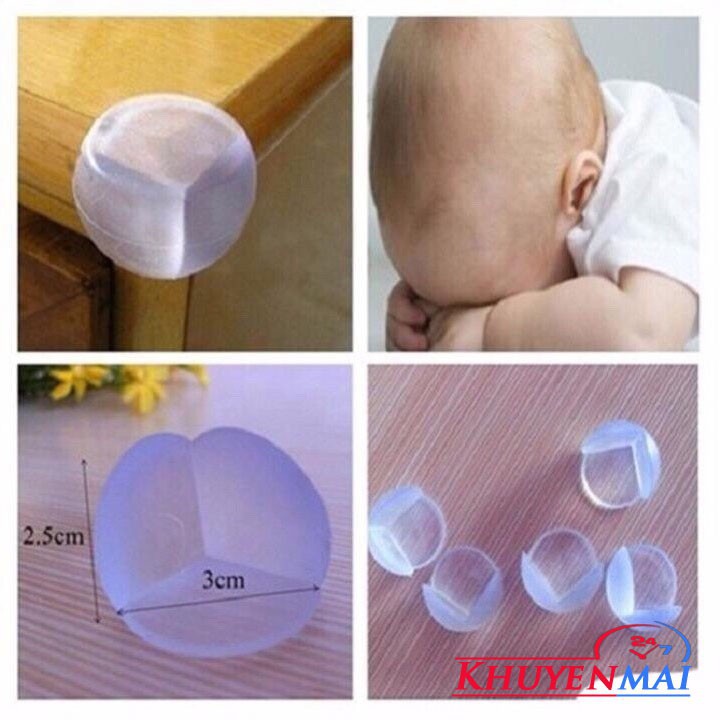 Combo 10 Miếng Silicon Dán Cạnh Góc Bàn