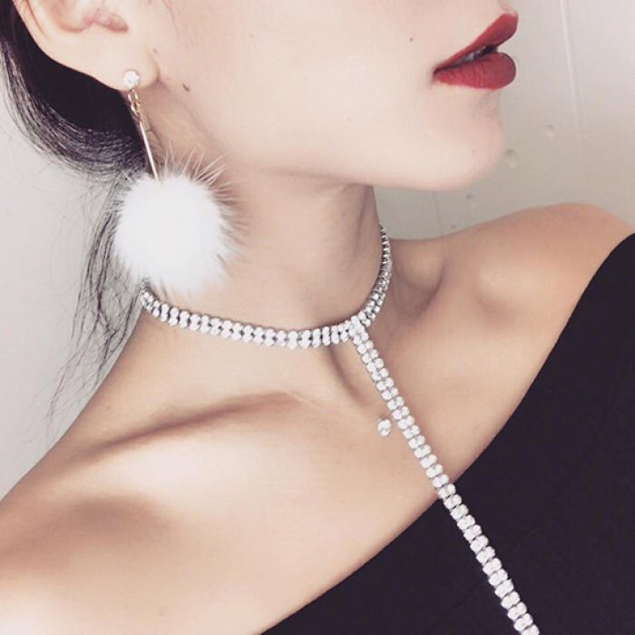 Vòng cổ Chocker Dài Lấp Lánh Hàng Đẹp Giá Tốt