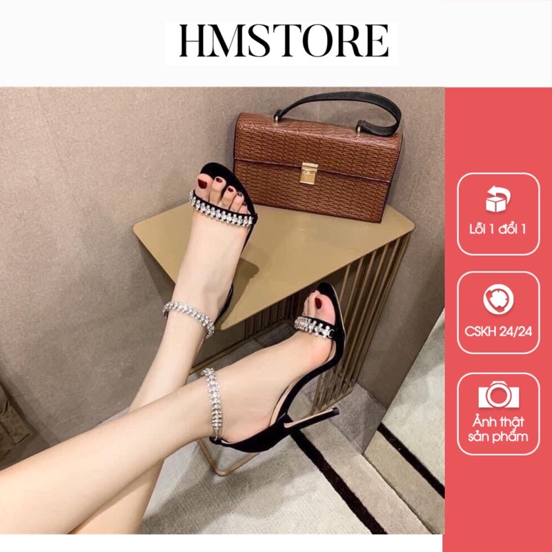 Sandal 10 Phân Đính Đá Cao Gót - Giày Cao Gót 10 Phân Đính Đá
