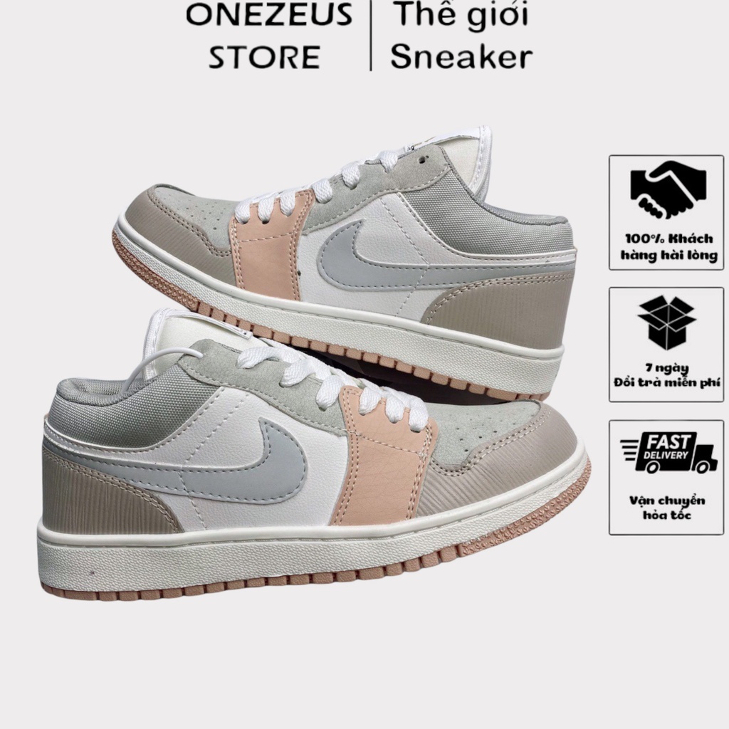 Giày thể thao Jordan 1 Milan cổ thấp, Giày JD1 low milan thấp cổ nam nữ hàng cao cấp [ Full Box Bill ]