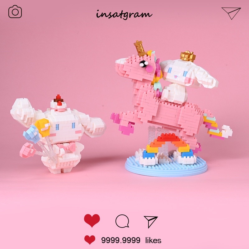 Mô Hình Cinnamoroll Unicorn Lắp Ráp 3D