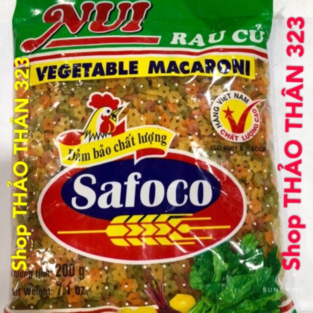 Nui Rau Củ Safoco hình sao 200g