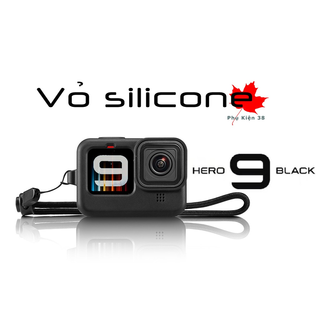 [ GOPRO 9 ] Vỏ silicon + nắp cho gopro hero 9 Black