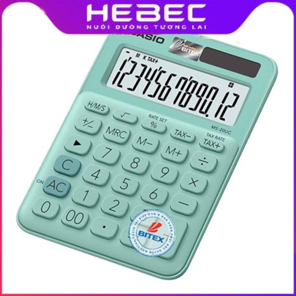 Máy Tính Văn Phòng Casio MS 20UC ,may tinh cầm tay giá rẻ hàng chính hãng bảo hành 1 đổi 1- Bảo Hành Điện Tử Toàn Quốc