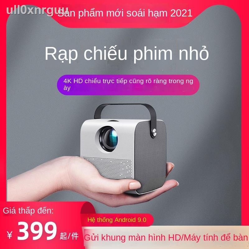 ☈ № ( rẻ mà chất lượng)Máy chiếu phòng ngủ nhà nhỏ điện thoại di động TV 4k độ nét cực cao mini rạp hát gia đình thông m