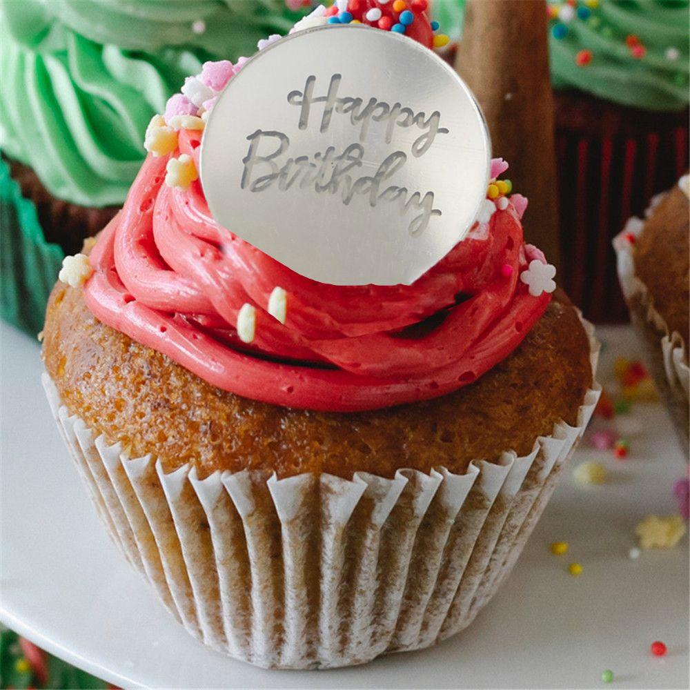 Set 10 que cắm bánh cupcake KUNHEV trang trí nhiều hình dạng và màu sắc