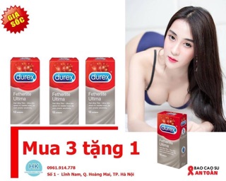Bao cao su durex hộp 12 chiếc