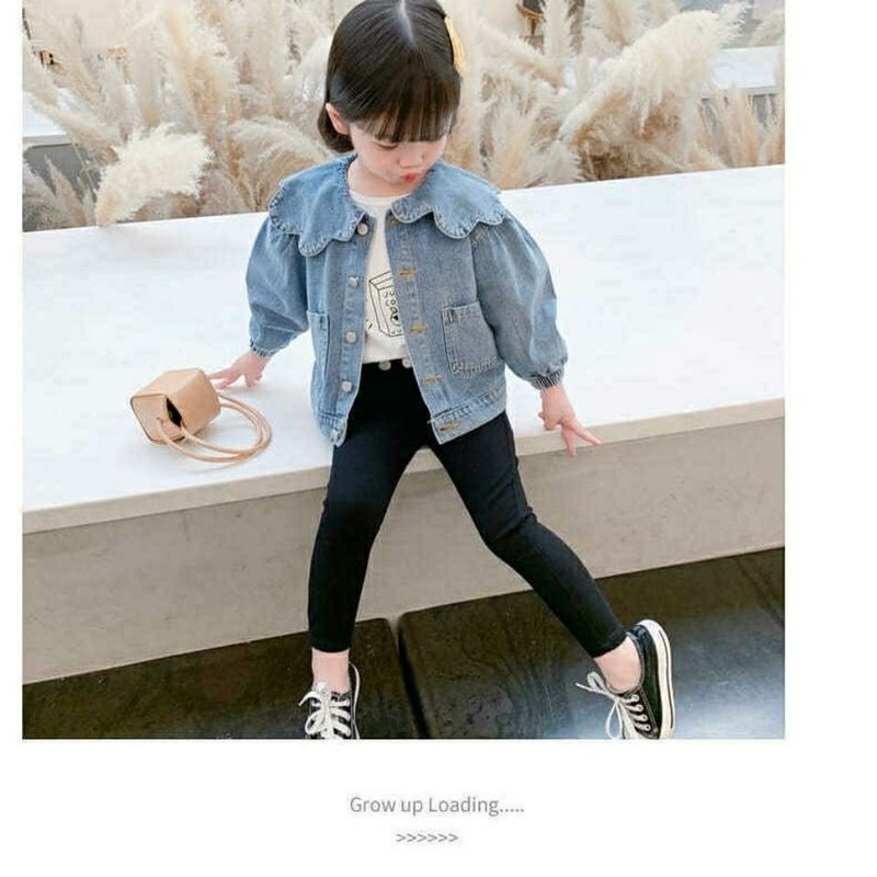 Áo khoác Denim phong cách Hàn Quốc cho bé gái