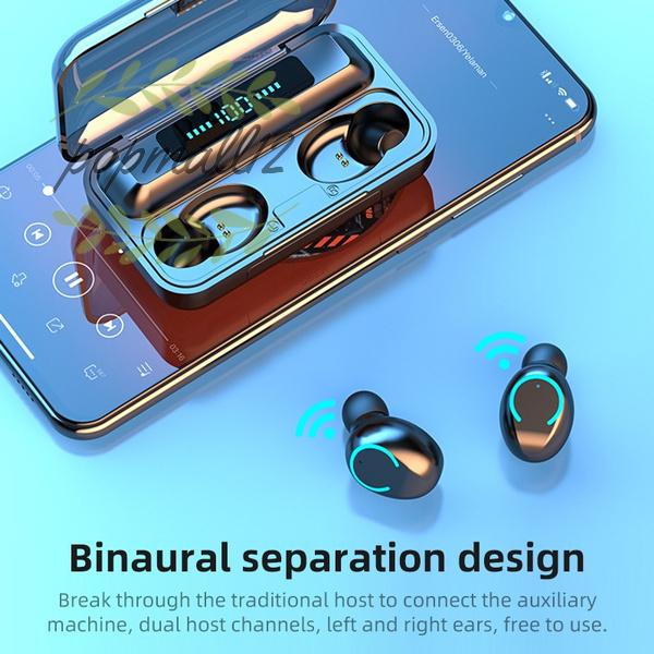 Tai Nghe Bluetooth 5.0 Tws F9 Có Đèn Led Và Phụ Kiện | BigBuy360 - bigbuy360.vn