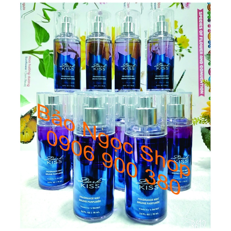 Xịt Thơm Toàn Thân Vinecya’s Secret  Dark Kiss -75ml - 1 Chai