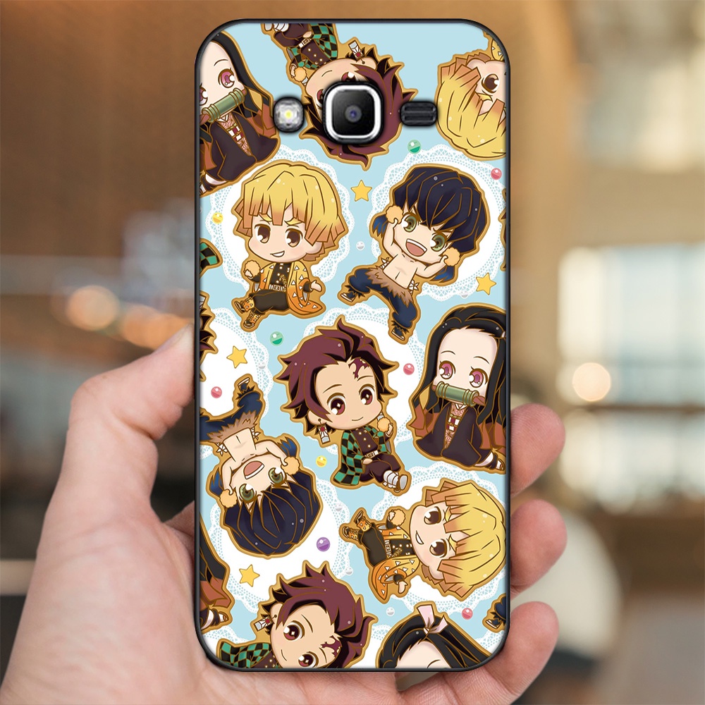 Ốp lưng Samsung J2 Prime, J3 2016, J5 2015 viền đen in hình Zenitsu Kimetsu no Yaiba