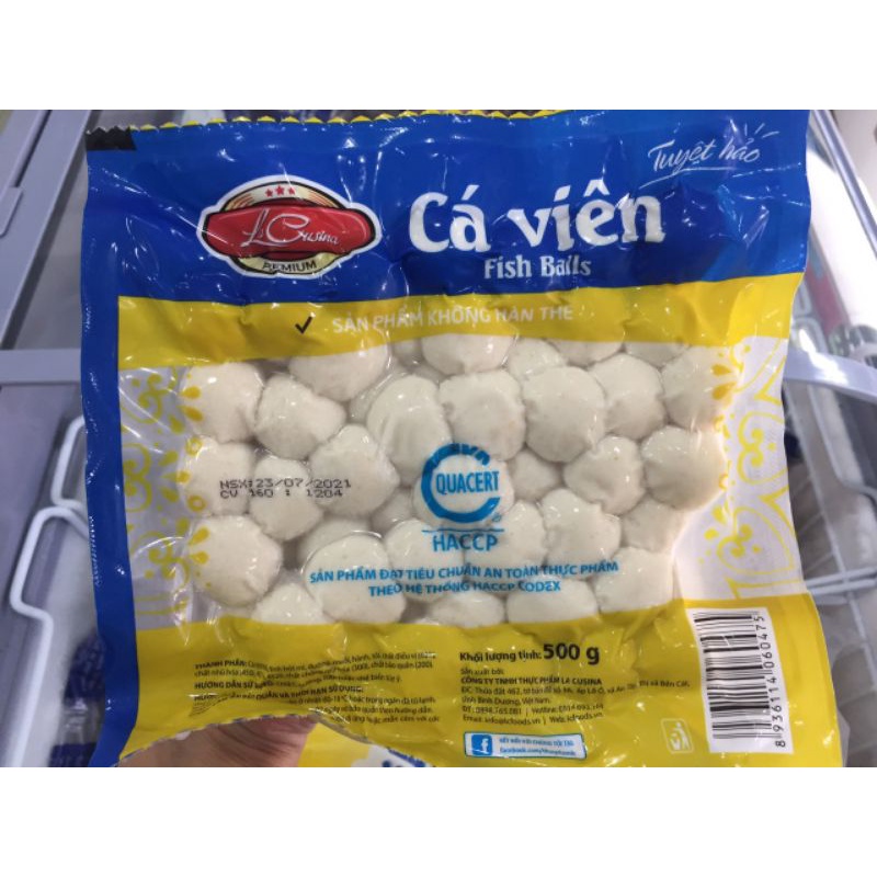 Cá Viên Lacusina 500g