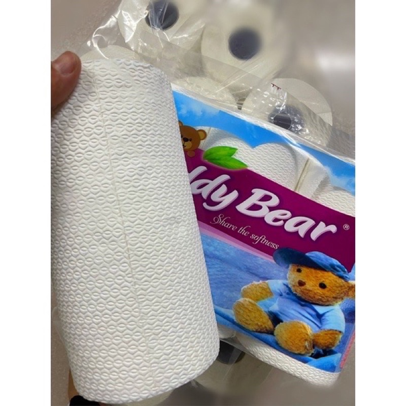 SET 3 CUỘN GIẤY LAU BẾP ĐA NĂNG TEDDY BEAR