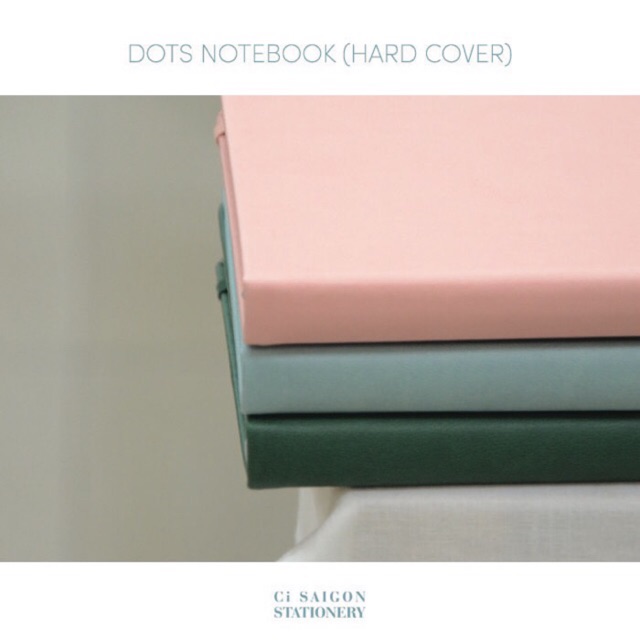 [RESTOCK] Sổ tay dán gáy giấy dots bìa cứng- Dots grid notebook (Hard cover)