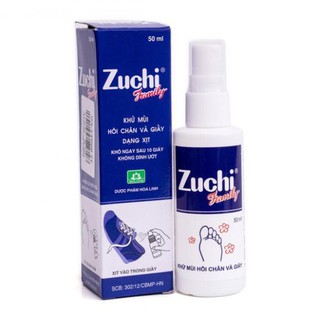 [ Giá Quá Sốc ] Xịt Zuchi khử mùi hôi chân và giày chính hãng