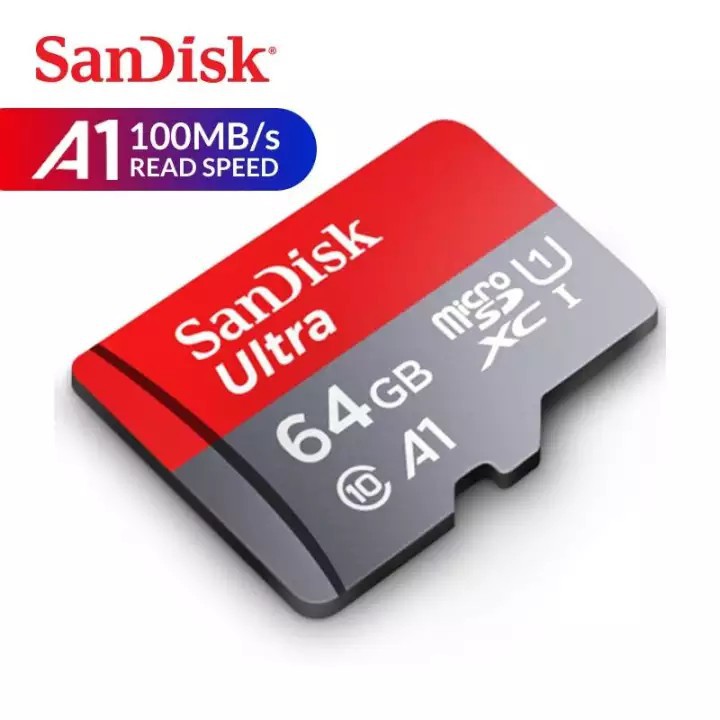 Thẻ SanDisk Ultra A1 64G [Chính hãng-bảo hành đổi mới]