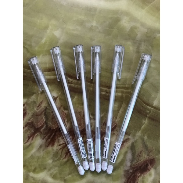 Set 5 Bút Gel Ngòi 0.8mm Mực Trắng Dùng Phác Thảo Và Đánh Dấu Nổi Bật Tiện Dụng