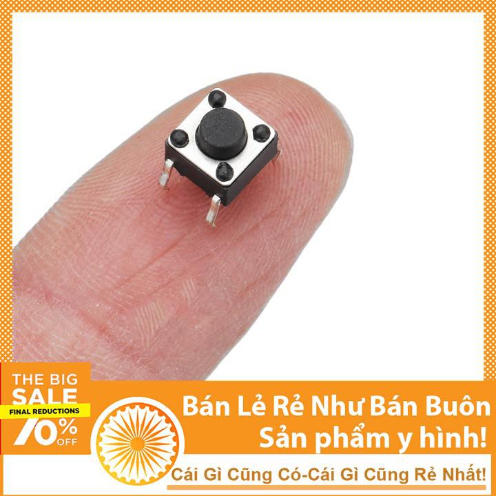 Combo 5 Nút Nhấn 4 Chân 6x6x5mm