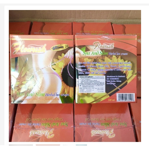 [Giá Sốc] Kem tan mỡ bụng gừng ớt Flourish Thái Lan 500ml