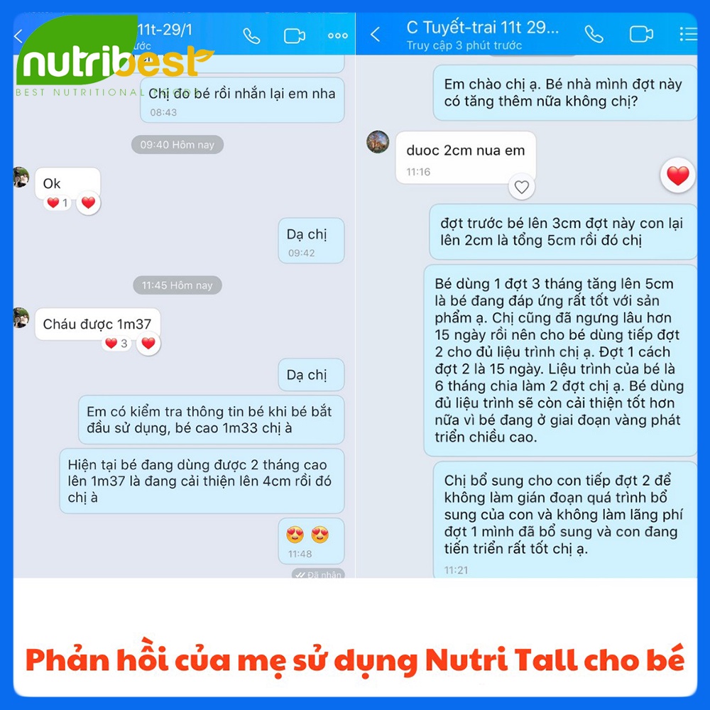 Nutri Tall 1 Tăng Chiều Cao chuyên biệt cho trẻ dưới 8 tuổi - Canxi Hữu Cơ Tảo Biển Đỏ hấp thụ hoàn toàn