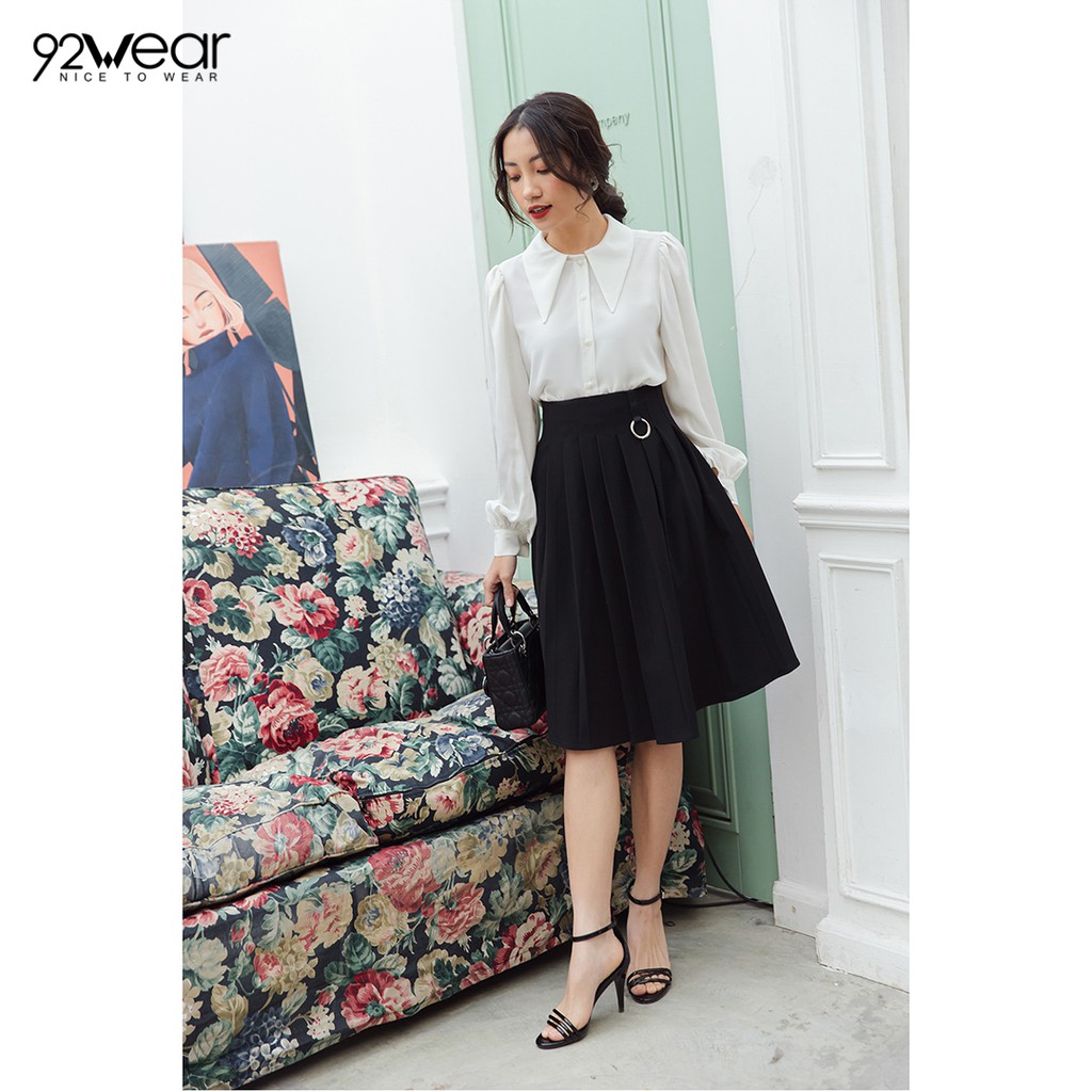 Áo sơ mi nữ dài tay cổ đức bản to 92WEAR ASW0831 | BigBuy360 - bigbuy360.vn