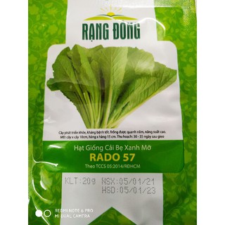 Hạt giống Cải bẹ xanh gói 20gr ❤️FREESHIP XTRA❤️