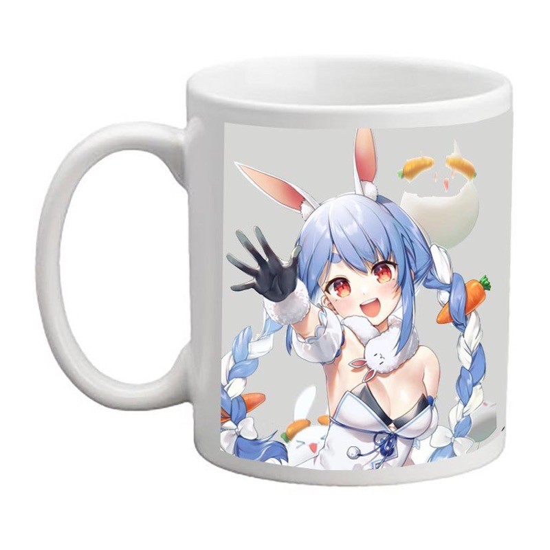 cốc vtuber usada pekora -Hololive / cốc in hình anime usada pekora -Hololive