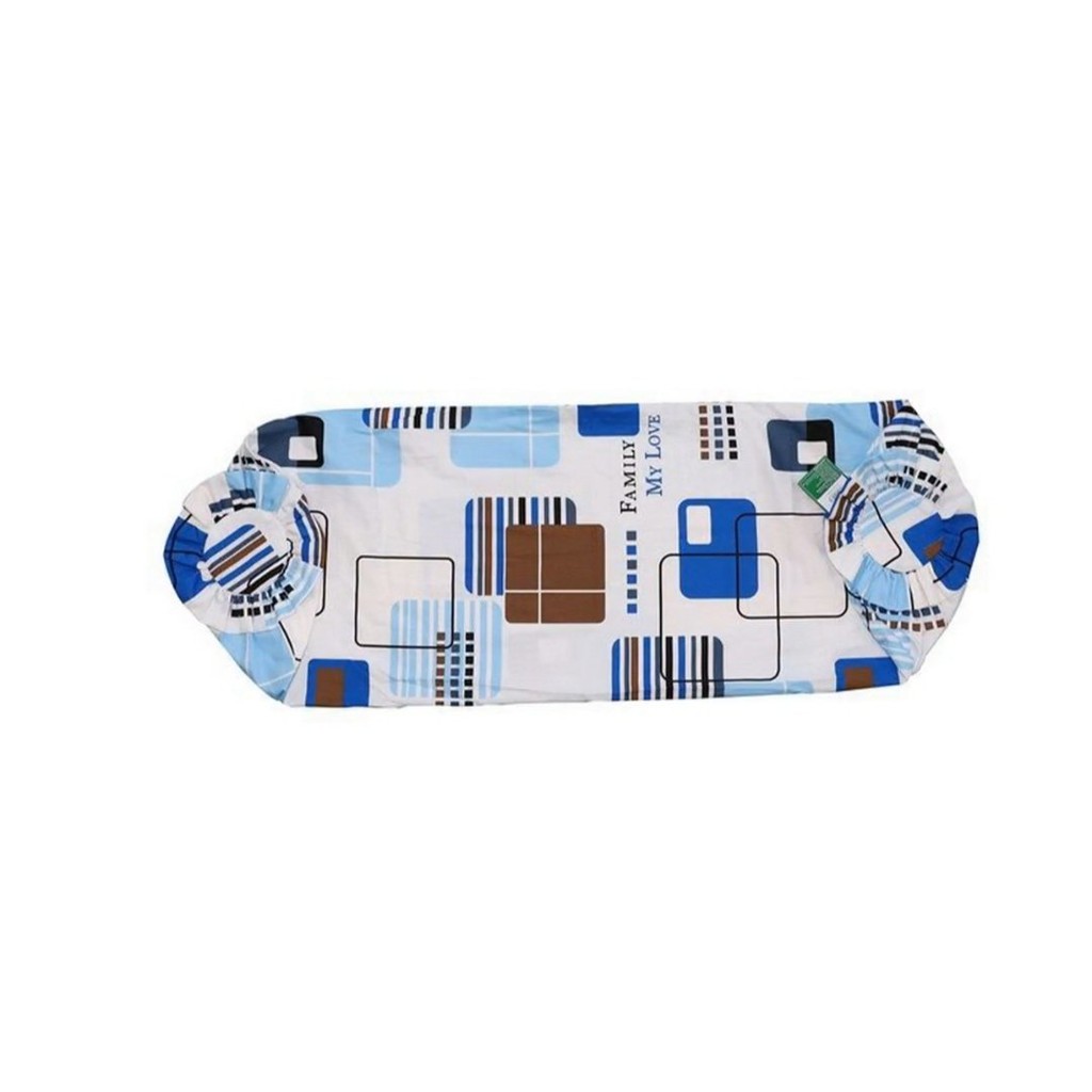 Áo gối ôm 37x105cm dây kéo có bèo cotton hoa