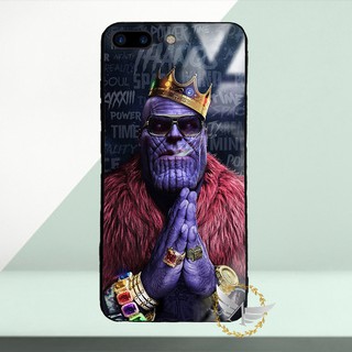 Ốp lưng kính cường lực iPhone 7 Plus, iPhone 8 Plus hình Marvel