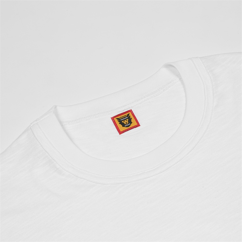 Áo Thun Cotton Tay Ngắn Cổ Tròn In Chữ Human Made Thời Trang Unisex