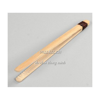 Kẹp gắp 16cm pompom tre loại nhỏ