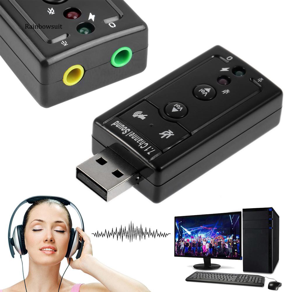 Thẻ Chuyển Đổi Âm Thanh Ảo Thuật 3D Mini USB 2.0 3D