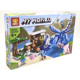 MINECRAFT_ Lego minecraft Rồng Phun Nước MY WORLD ( 515 miếng )