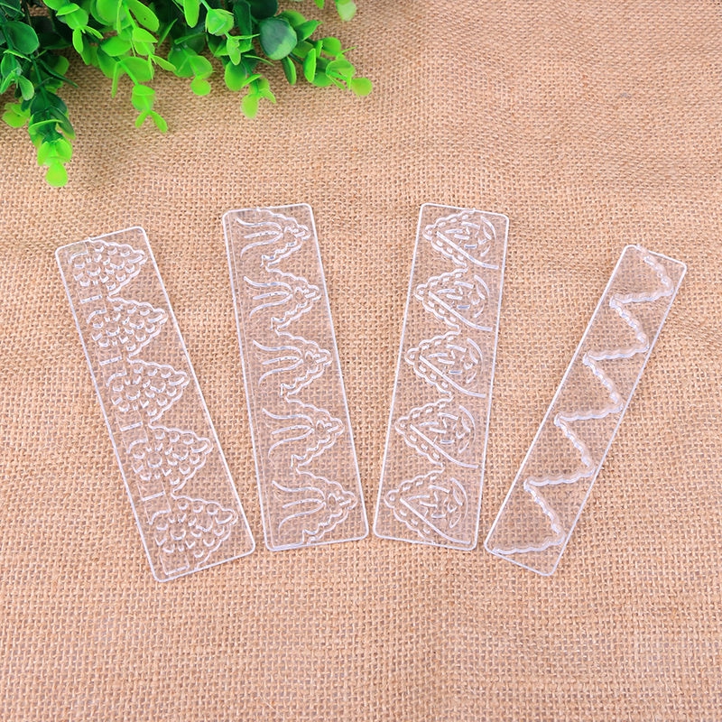 Bộ 4 Khuôn Cắt Kẹo Đường Trang Trí Bánh Kem