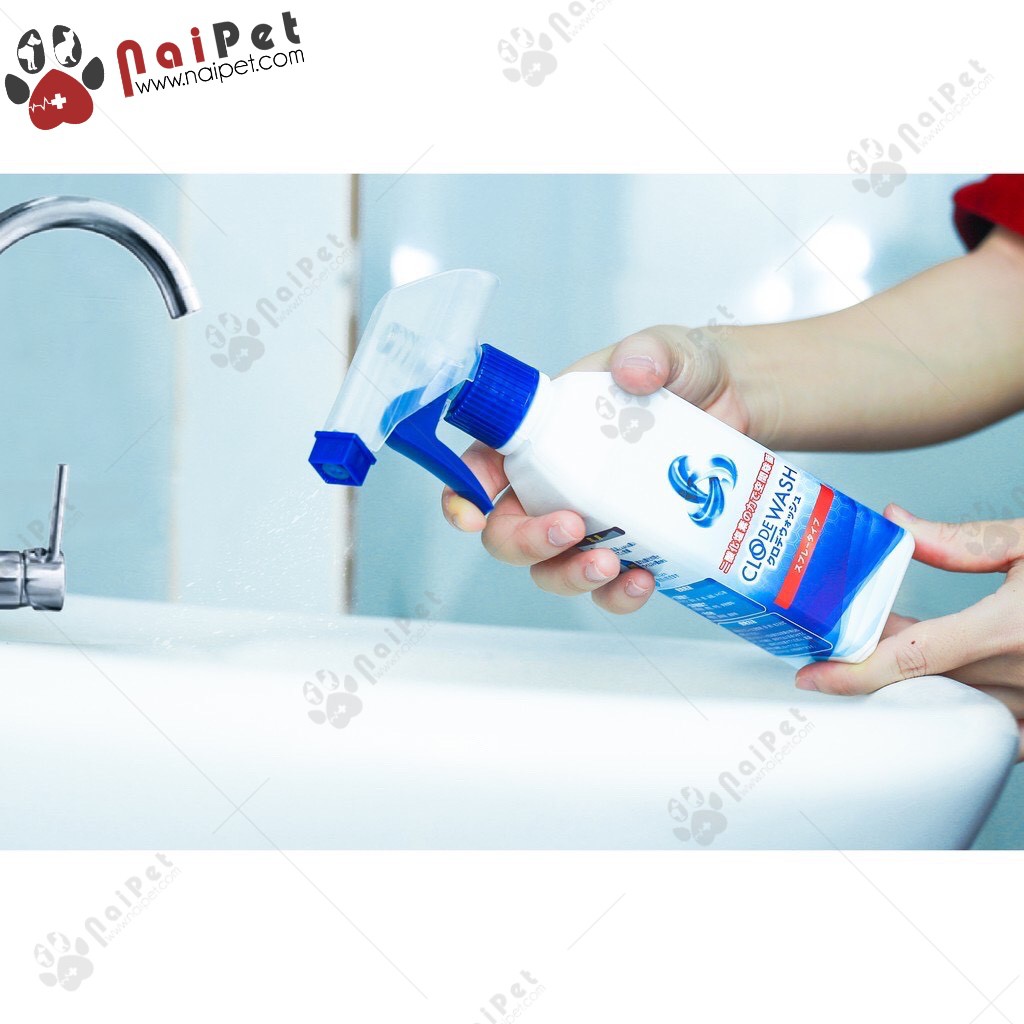 Xịt Khử Mùi Cho Chó Mèo Đa Năng Clodewash Nhật Bản 300ml