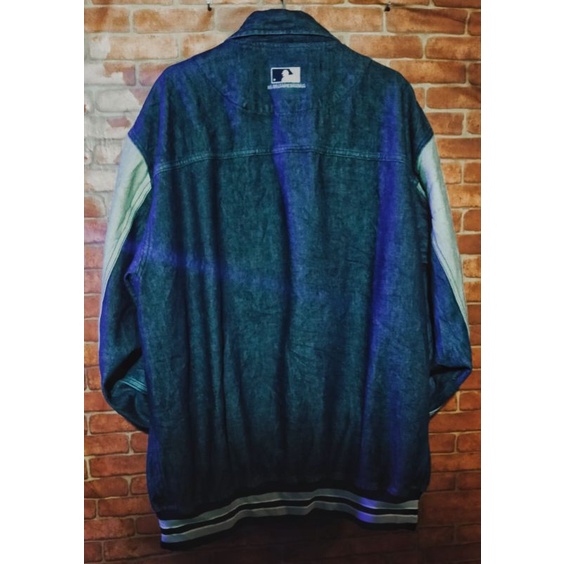 Áo Varsity Jacket Denim Dodgers LA MLB/$econdhand