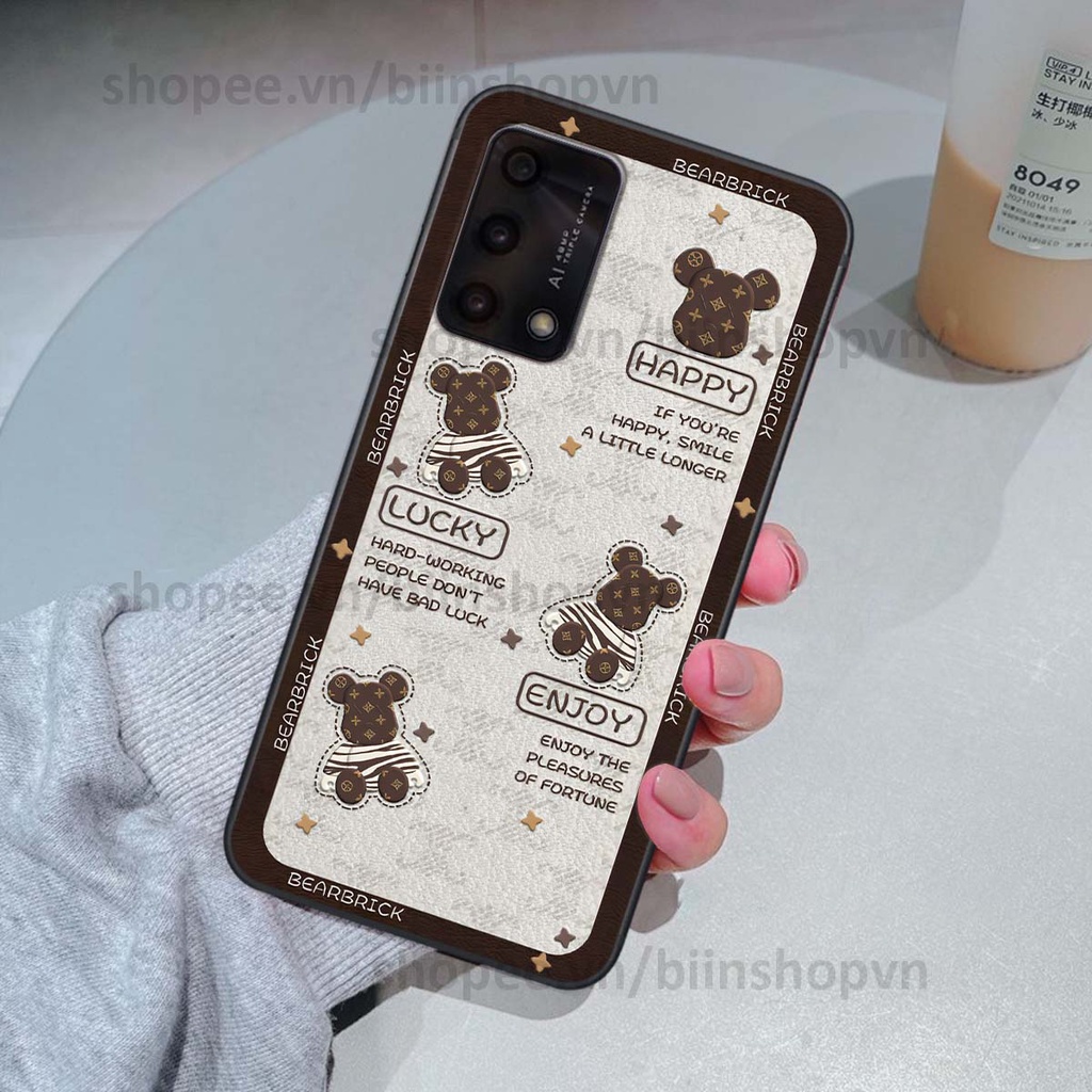 Ốp Oppo A74 / A94 / A95 hình gấu bear brick đẹp độc lạ, thời trang, cá tính