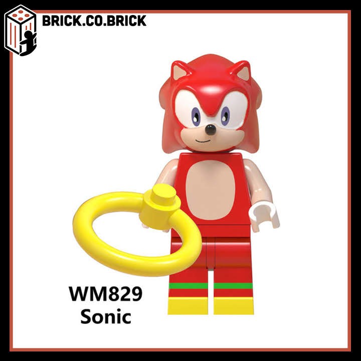 WM6043- Đồ chơi lắp ráp minifigures và lego nhân vật tuổi thơ Sonic đủ màu.