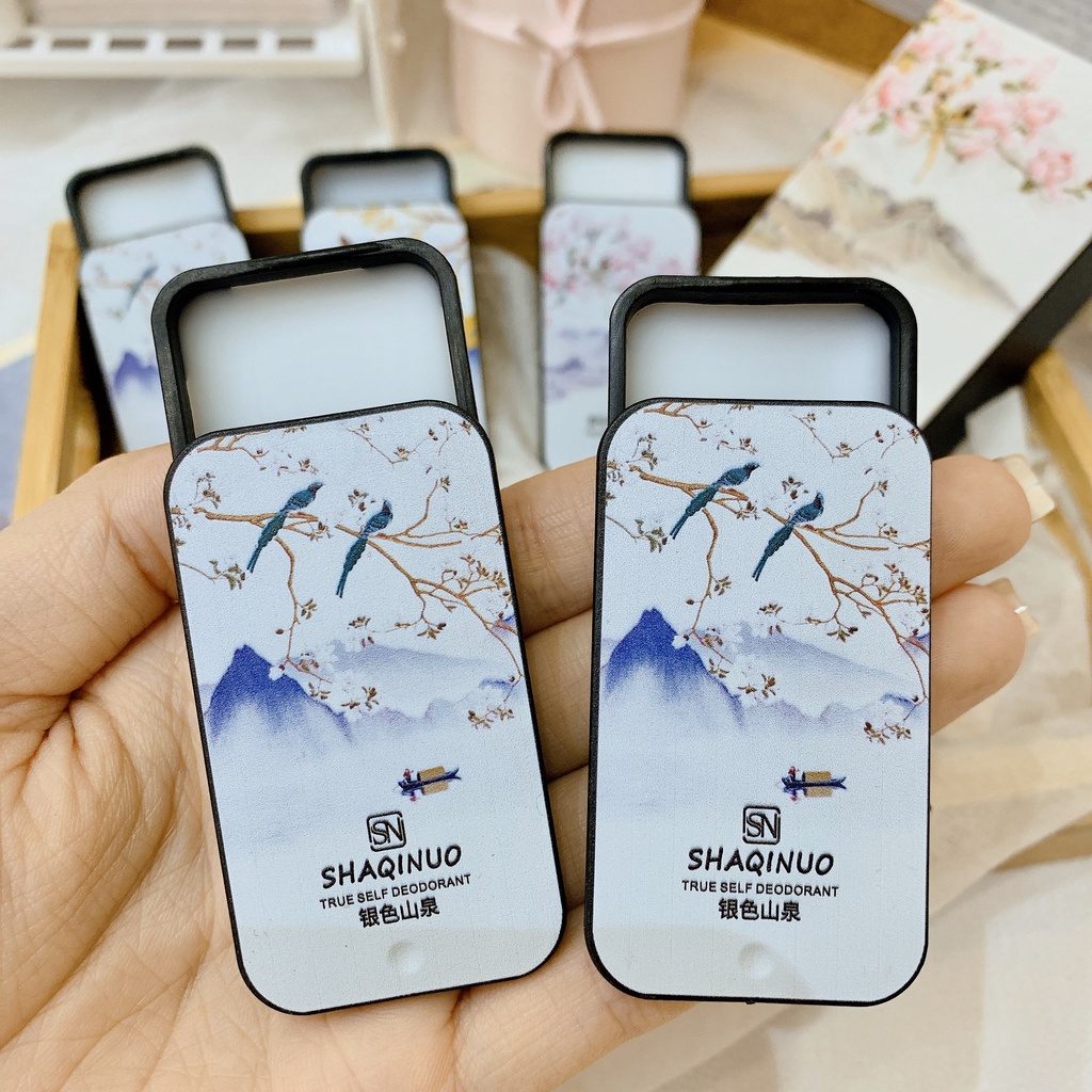 Nước hoa khô, nước hoa khô mini dạng sáp dạng sáp chính hãng Shaqinuo 3 mùi hương dành cho nam và nữ