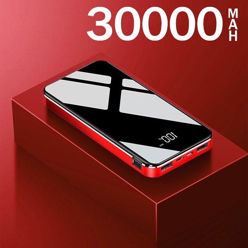 Sạc dự phòng 30000mah ​Không thấm nước Sạc Dự Phòng Không Dây sạc nhanh một chiều |LuxuryShop