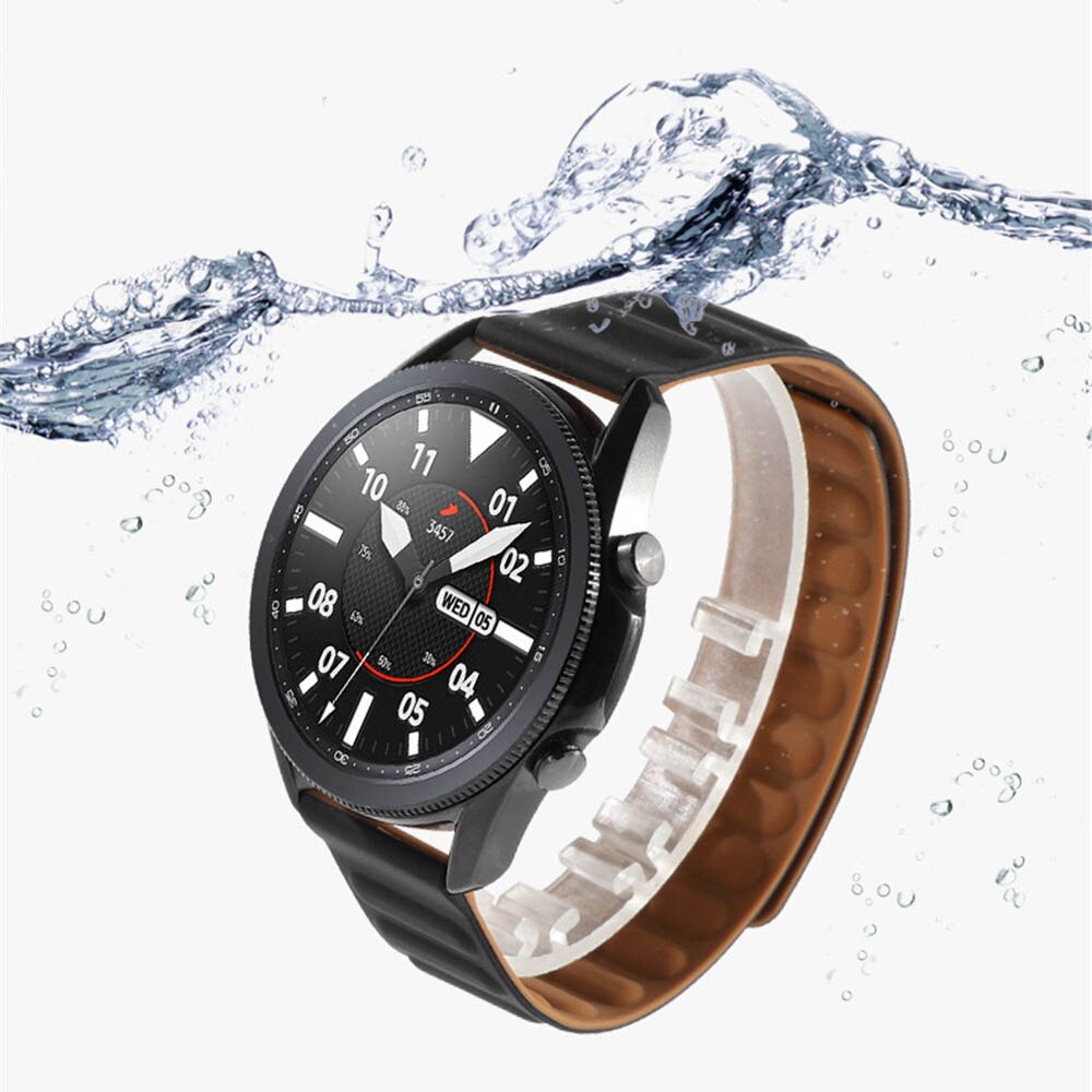 Dây Đeo Silicon Khóa Nam Châm 20Mm 22mm Cho Đồng Hồ Thông Minh Galaxy Watch4 3 Gear S3 S2 Active2 46mm 42mm Huawei Watch 3 Pro