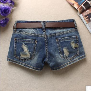 Quần Short Jeans Rách Lưng Thấp Size S / 3Xl Thời Trang Cho Nữ