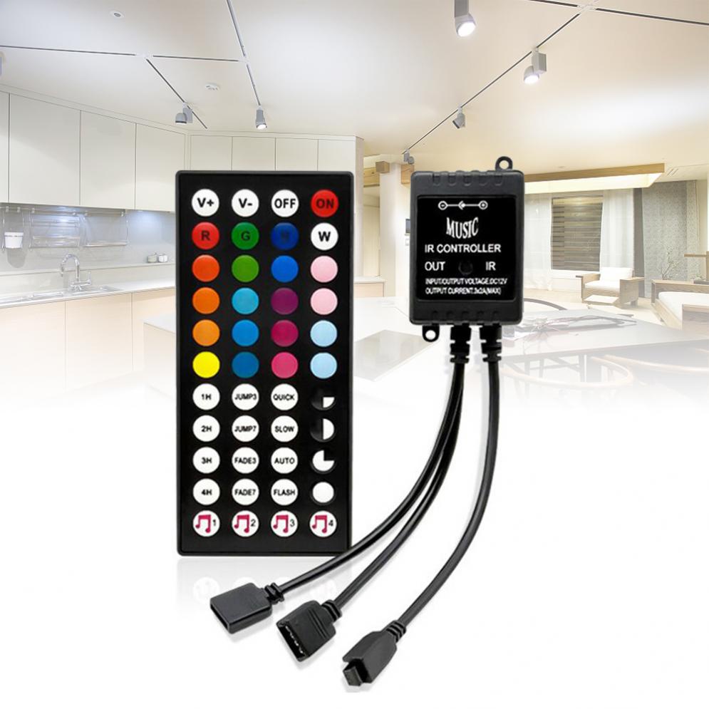 Bộ điều khiển led dây 5m RGB cảm ứng nhảy theo nhạc - Led music controller-C3