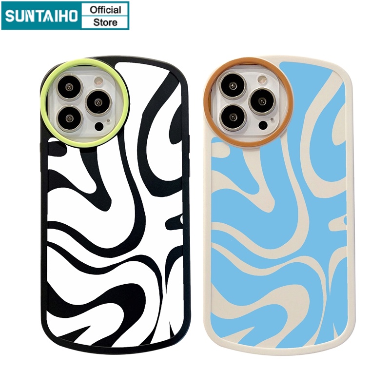 Suntaiho Ốp lưng iphone in sóng nước chống sốc thích hợp cho iPhone 11 pro max 13 X xr XS max 7 8 Plus 12 pro max 12 13