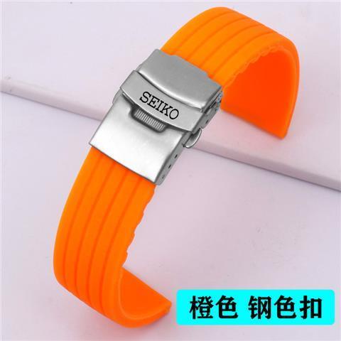 Dây Đeo Đồng Hồ Seiko No. Đồng Hồ Thể Thao 5 Dây Đeo Cao Su Silicone Mềm Chống Thấm Nước Cho Nam 20 22