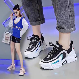 GIÀY THỂ THAO PHẢN QUANG 3 MÀU/GIÀY SNEAKER NỮ ĐẾ CÁ MẬP