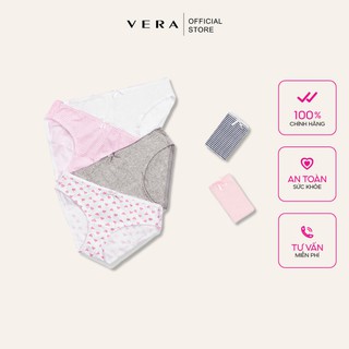 Combo 06 quần lót nữ cotton có họa tiết VERA 8397