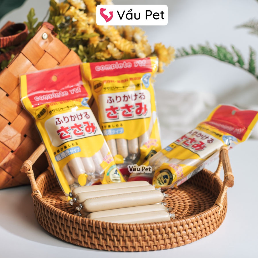 Xúc xích cho chó mèo thú cưng gói 8 chiếc - Đồ ăn cho chó mèo Vẩu Pet Shop