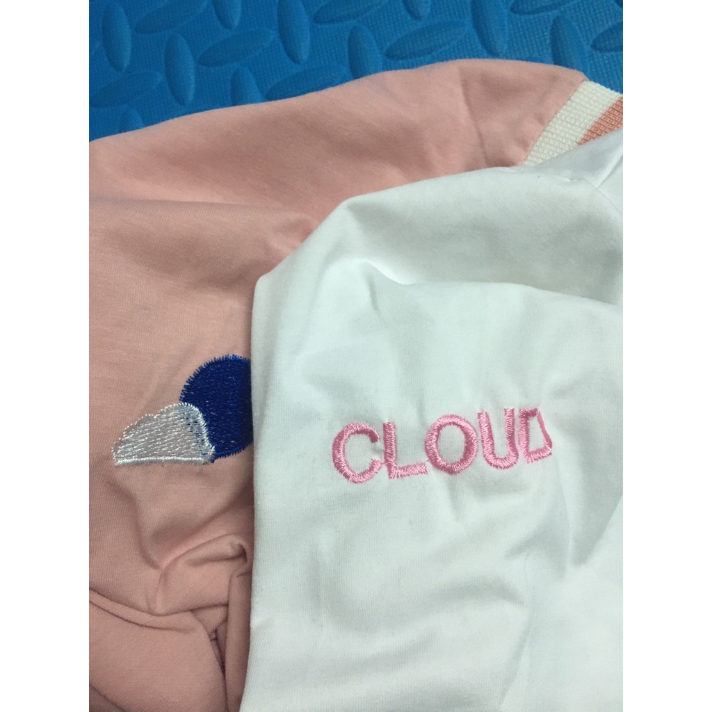 [𝐂𝐨́ 𝐕𝐢𝐝𝐞𝐨+𝐀̉𝐧𝐡 𝐓𝐡𝐚̣̂𝐭] Áo Thun tay lỡ Unisex thêu hình thời tiết, chất cotton mền và mịn, mặc đi học đi chơi, mặc nhóm